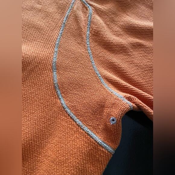 TOMMY BAHAMA Reversible Tan/Orange 1/4 Zip Cotton Pullover Sweater sz XLarge - Picture 11 of 15